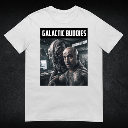 Galactic Buddies White T-Shirt by Ronin